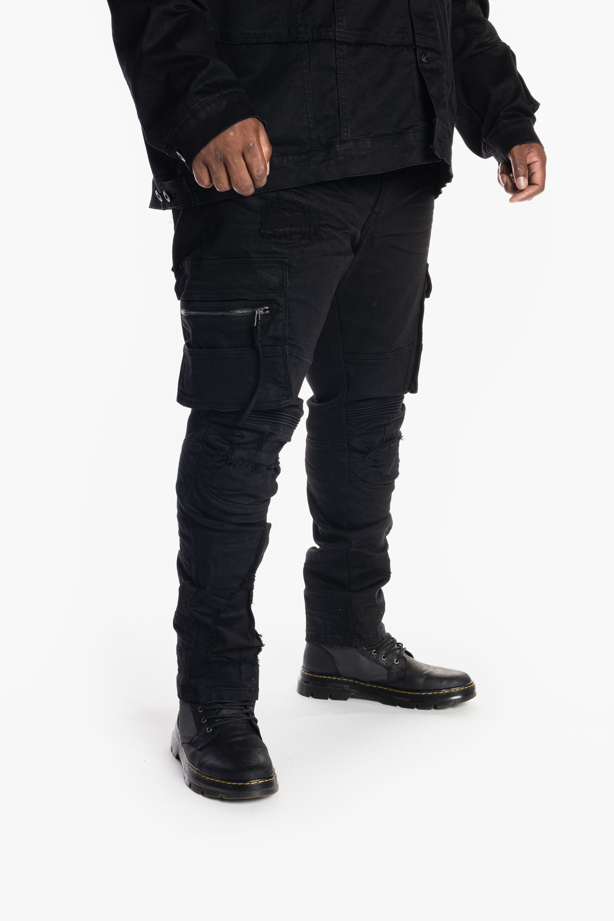 Big and Tall Utility Fashion Jeans Jet Black - Smoke Rise