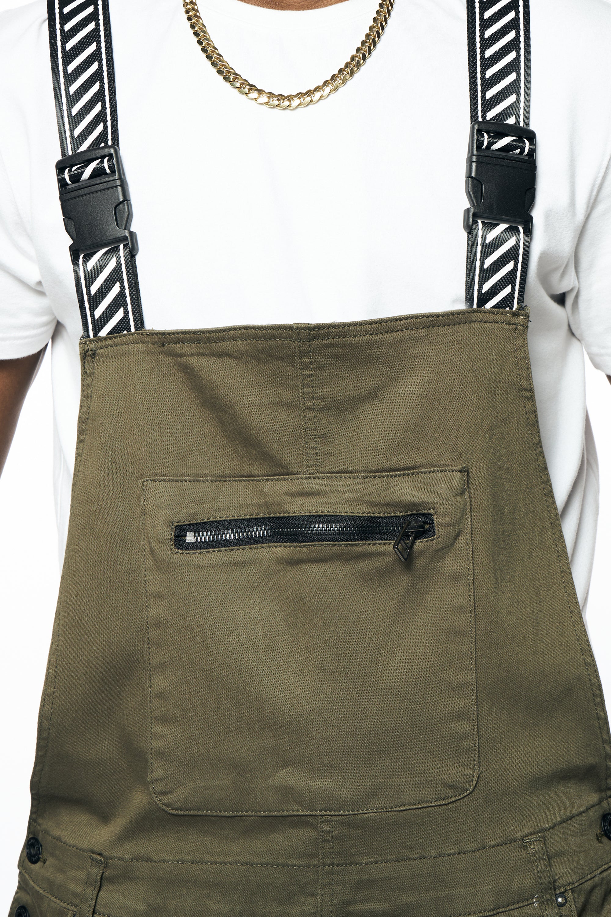 Smoke Rise Printed Utility Twill Cargo Overalls