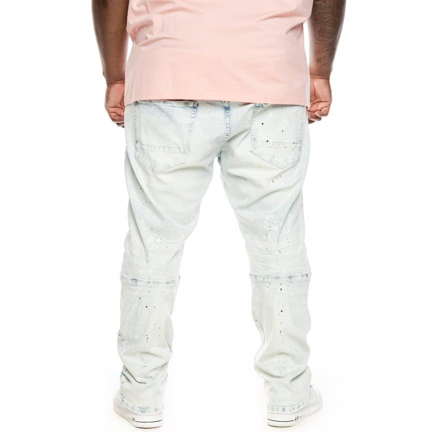 Smoke Rise Big and Tall Big And Tall Mushroom Fashion Jeans - Plaster Blue