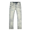 Rip & Repaired Lightning Washed Denim Jeans