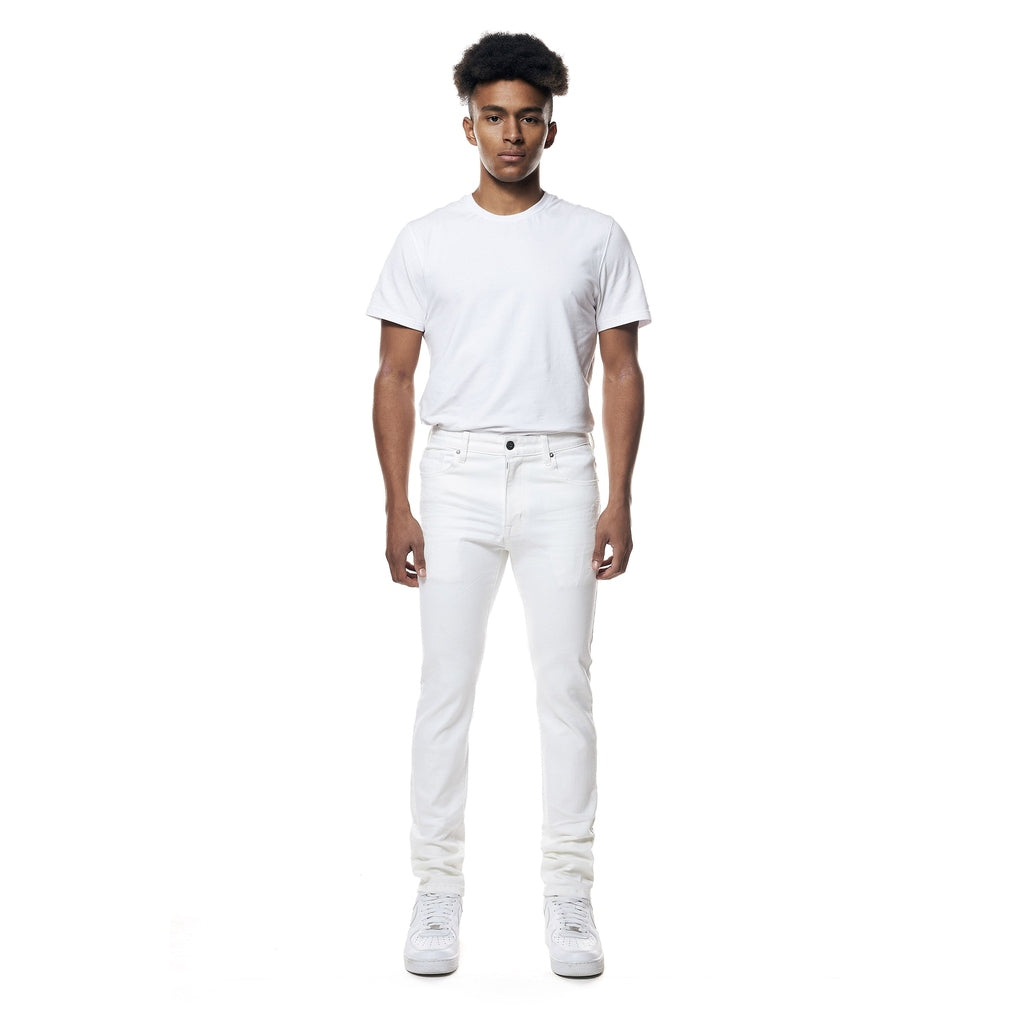 Smoke Rise Essential Slim Denim Jeans - White