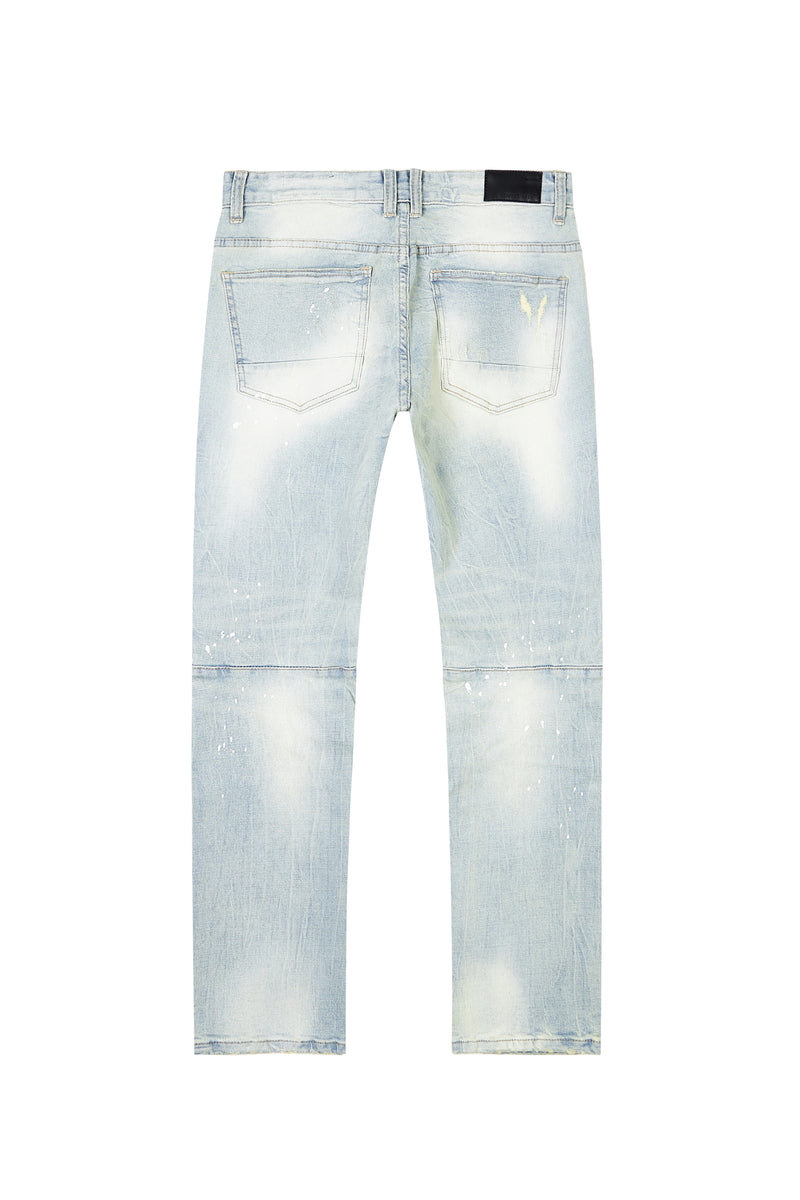 Big & Tall - Distressed Rip & Repair Slim Tapered Denim Jeans