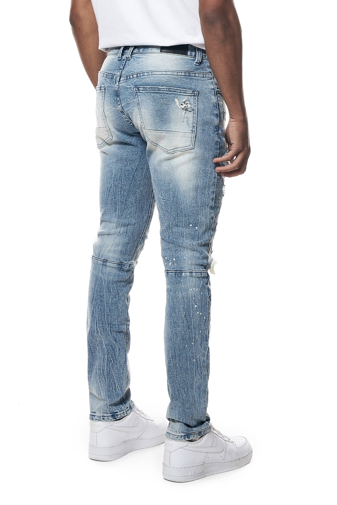 Blue MAN Slim Fit Distressed Jeans 2527886