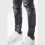 Distressed Rip & Repair Super Skinny Denim Jeans