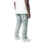Big and Tall - Distressed Rip & Repair Denim Jeans