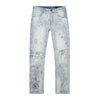 Laser Print Paisley Jeans
