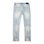 Laser Print Paisley Jeans