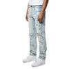 Laser Print Paisley Jeans