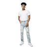Laser Print Paisley Jeans