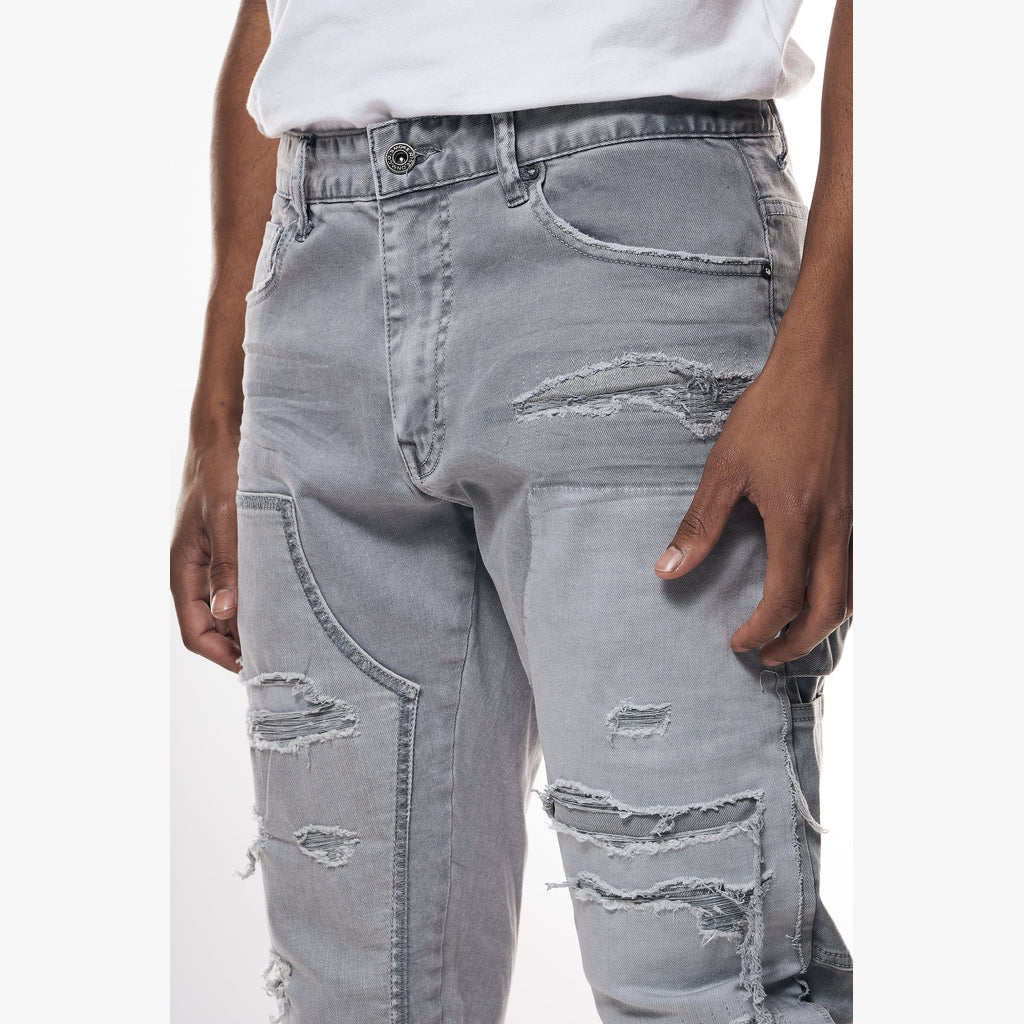 Smoke Rise Mixed Media Double Knee Twill Pants