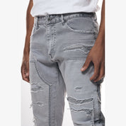 Smoke Rise Mixed Media Double Knee Twill Pants