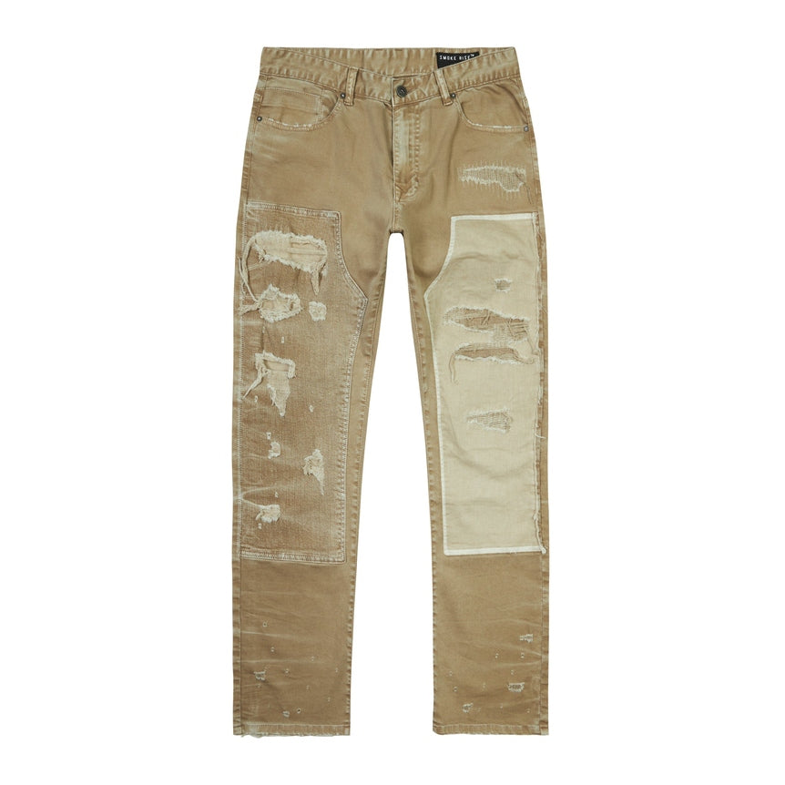 Smoke Rise Mixed Media Double Knee Twill Pants