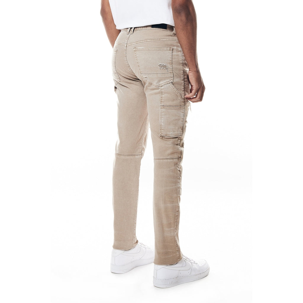 Smoke Rise Mixed Media Double Knee Twill Pants