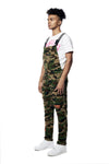 Printed Utility Twill Cargo Overalls