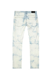 Bleach Washed Rip & Repaired Jeans - Billie Blue