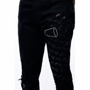 Smoke Rise Rip & Repair Varsity Jeans - Black