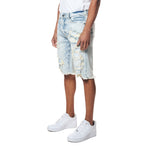 Distressed Rip & Repair Denim Shorts
