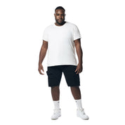 Smoke Rise Big and Tall Big and Tall - Garment Washed Twill Cargo Shorts - Black