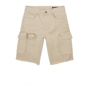 Smoke Rise Garment Washed Twill Cargo Shorts - Sand
