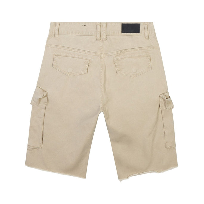 Smoke Rise Big and Tall Big and Tall - Garment Washed Twill Cargo Shorts - Sand