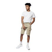 Smoke Rise Garment Washed Twill Cargo Shorts - Sand