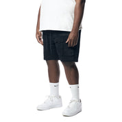 Smoke Rise Big and Tall Big and Tall - Utility Twill Lounge Shorts - Black