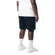 Smoke Rise Big and Tall Big and Tall - Utility Twill Lounge Shorts - Black