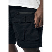 Smoke Rise Big and Tall Big and Tall - Utility Twill Lounge Shorts - Black