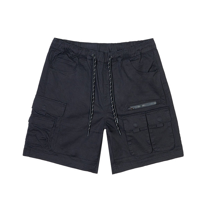 Smoke Rise Utility Twill Lounge Shorts - Black