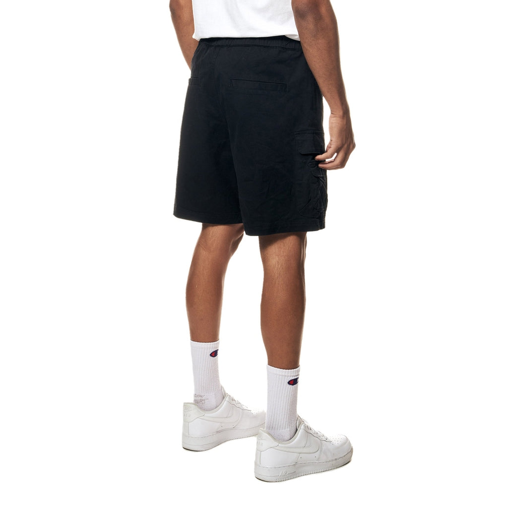 Smoke Rise Utility Twill Lounge Shorts - Black