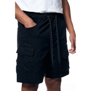 Smoke Rise Utility Twill Lounge Shorts - Black