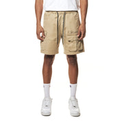 Smoke Rise Utility Twill Lounge Shorts - Khaki