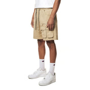 Smoke Rise Utility Twill Lounge Shorts - Khaki
