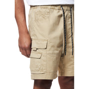Smoke Rise Utility Twill Lounge Shorts - Khaki