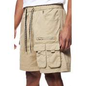 Smoke Rise Utility Twill Lounge Shorts - Khaki