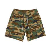 Smoke Rise Utility Twill Lounge Shorts - Wood Camo