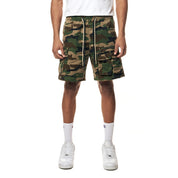 Smoke Rise Utility Twill Lounge Shorts - Wood Camo
