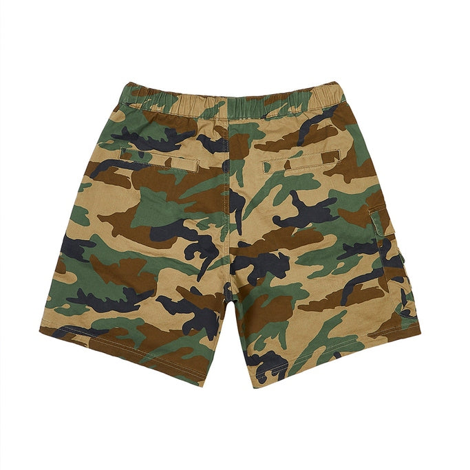 Smoke Rise Utility Twill Lounge Shorts - Wood Camo