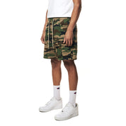 Smoke Rise Utility Twill Lounge Shorts - Wood Camo