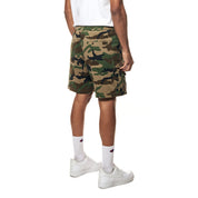 Smoke Rise Utility Twill Lounge Shorts - Wood Camo