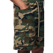 Smoke Rise Utility Twill Lounge Shorts - Wood Camo