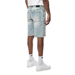 Gun Shot & Grinding Effects Jean Shorts