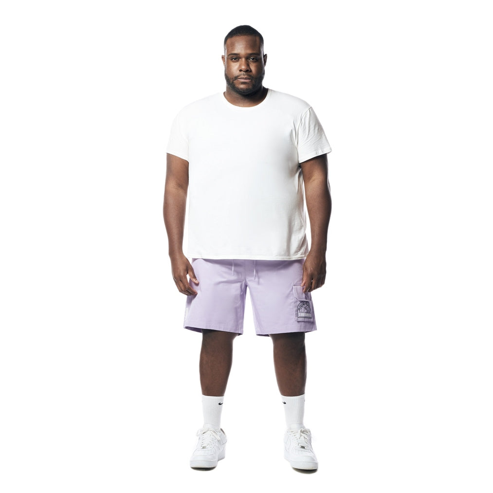 Smoke Rise Big and Tall Big and Tall - Printed Twill Workwear Shorts - Dusty Purple