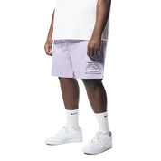 Smoke Rise Big and Tall Big and Tall - Printed Twill Workwear Shorts - Dusty Purple