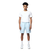 Smoke Rise Printed Twill Workwear Shorts - Seabreeze