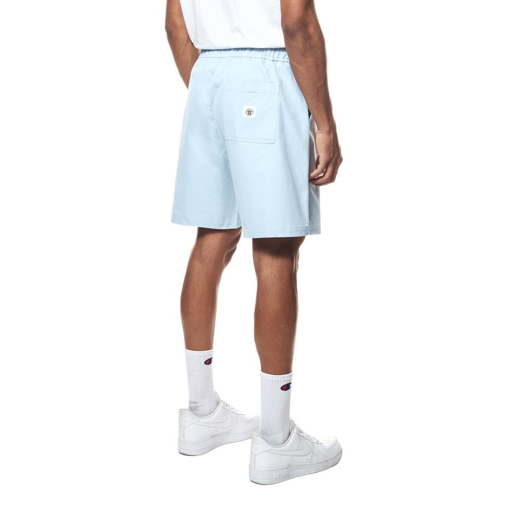 Smoke Rise Printed Twill Workwear Shorts - Seabreeze