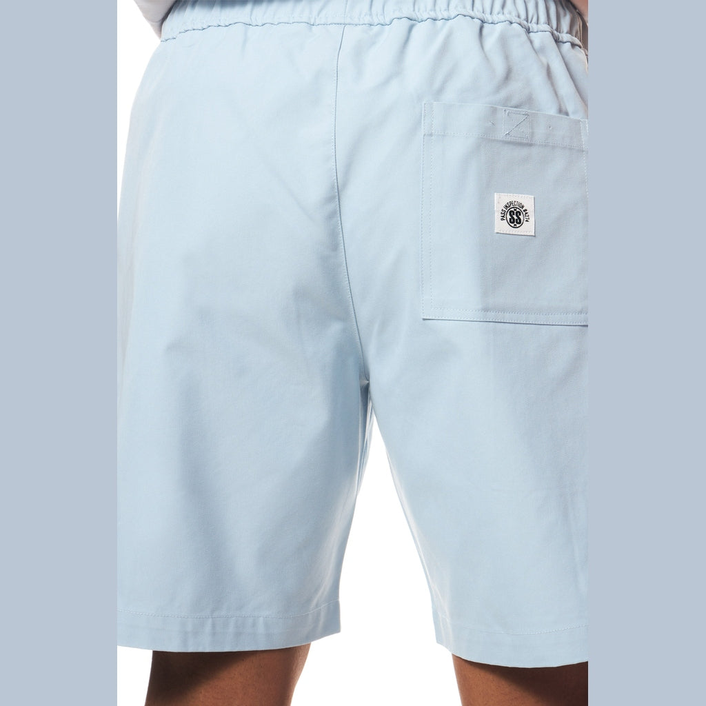 Smoke Rise Printed Twill Workwear Shorts - Seabreeze