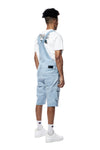 Pigment Dyed Utility Twill Overall Shorts
