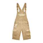 Pigment Dyed Utility Twill Overall Shorts