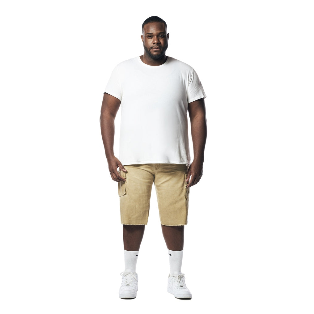 Smoke Rise Big and Tall Big and Tall - Pigment Dyed Twill Utility Shorts - Khaki